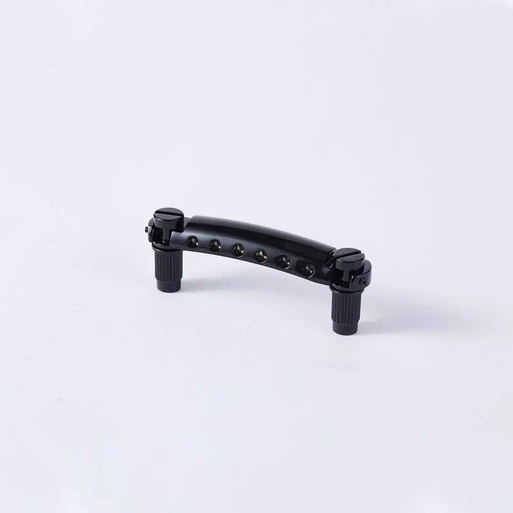 Guyker_Guitar_Tailpiece_Stop_Bar_Zinc_Alloy_with_Mounting_Studs_GS001-BK.webp