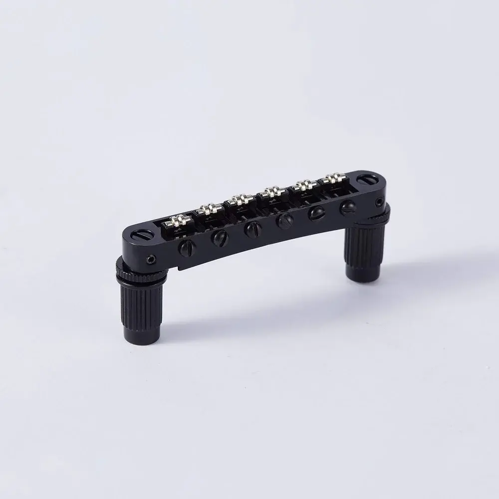 Guyker_Guitar_Bridge_Tune-O-Matic_with_Roller_Saddles_For_LP_Guitar_GM005-BK.webp