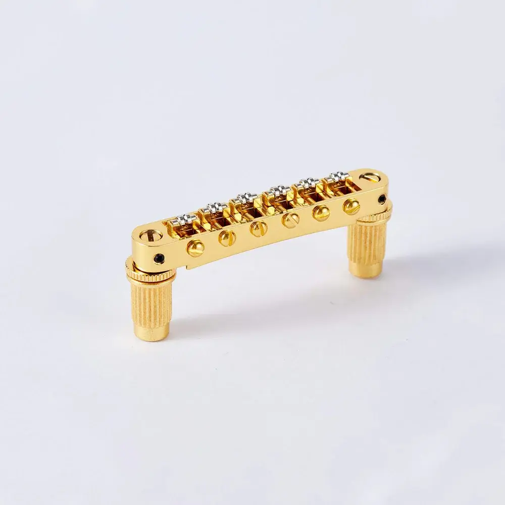 Guyker_Guitar_Bridge_Tune-O-Matic_with_Roller_Saddles_For_LP_Guitar_GM005-GD.webp