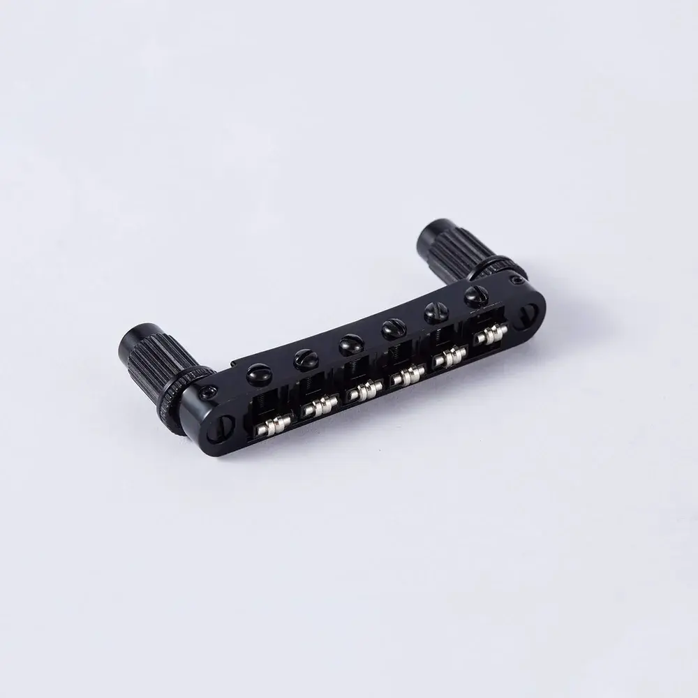 Guyker_Guitar_Bridge_Tune-O-Matic_with_Roller_Saddles_For_LP_Guitar_GM005-BK-1.webp