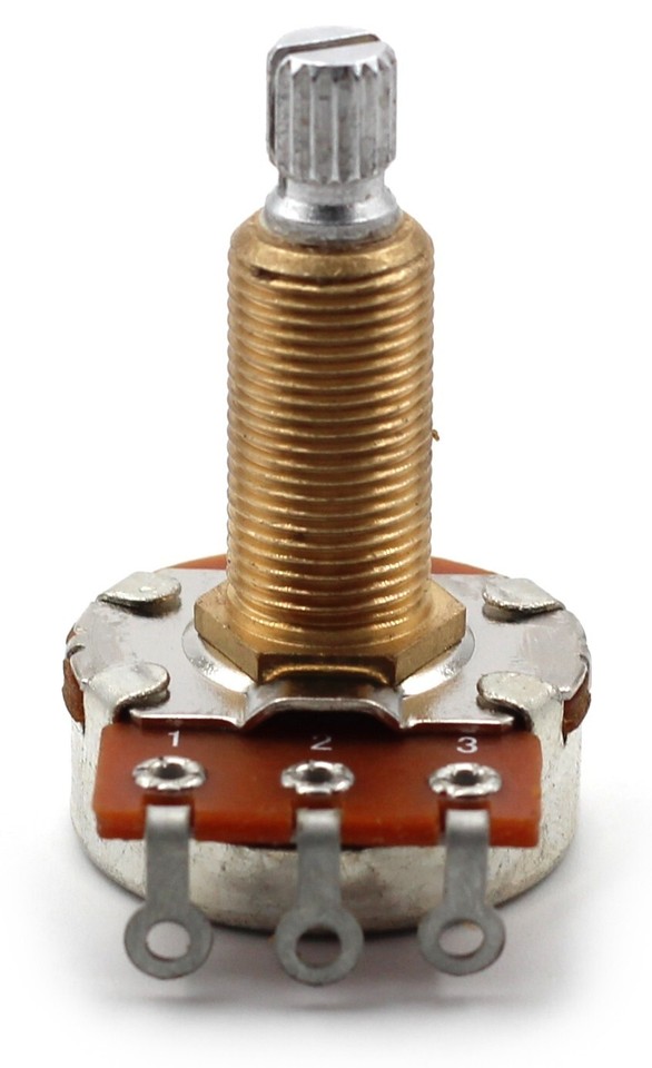 [BOP-A500-LS] Bourns 500K, 3/8" Long Shaft Potentiometer - Audio Taper