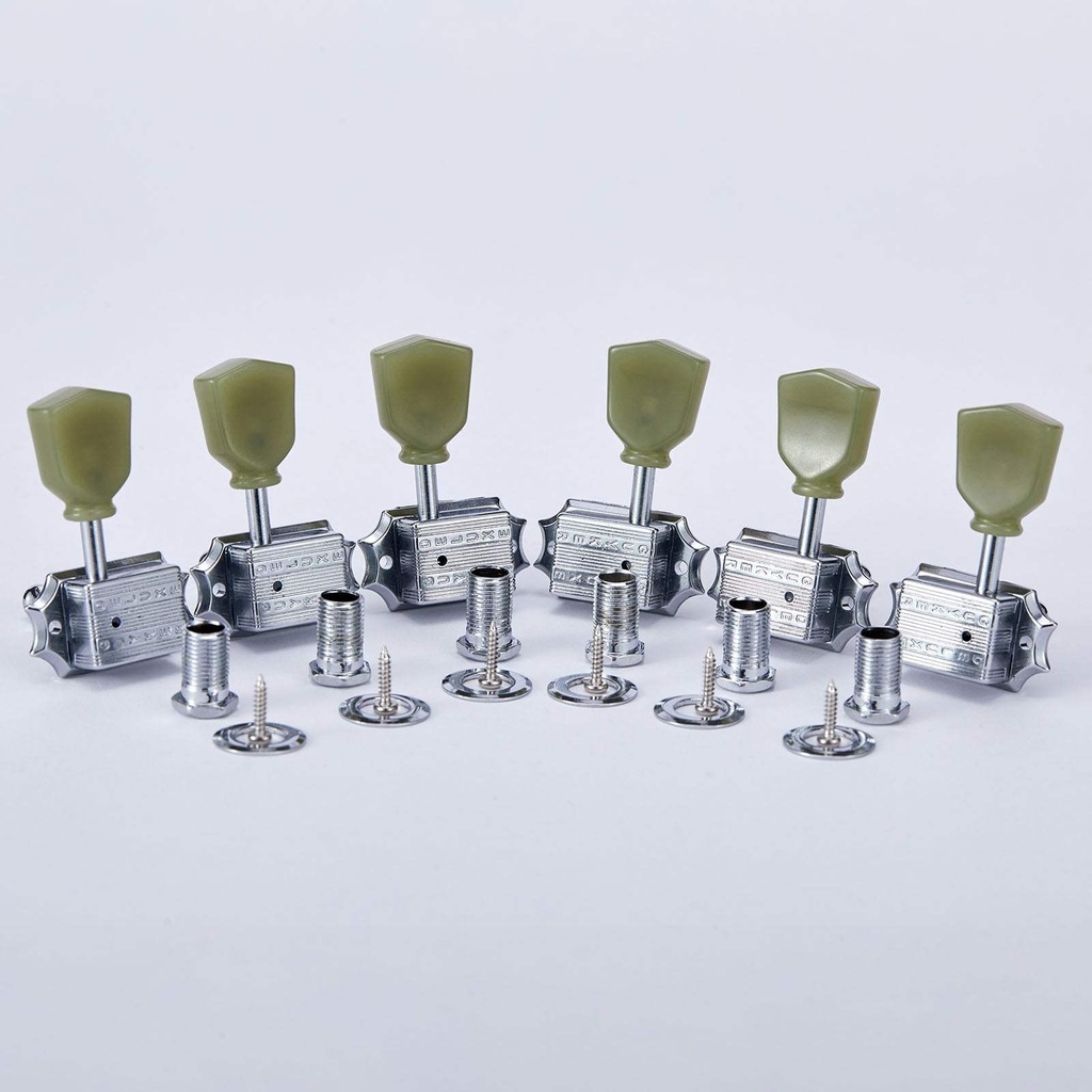 [GK-135-C] Guyker Vintage Style Guitar Tuning Pegs Machines (Chrome)
